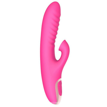 Consolador vibrador de punto G de silicona Juguetes sexuales para mujer